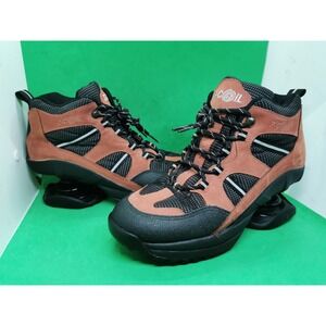 Z-Coil High Dessert HIker Shoes Womens Size 8 Dark Red Black Comfort Spring Sole